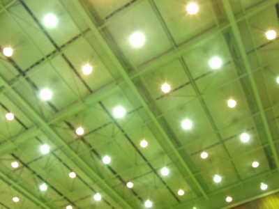 中型サッカー競技場照明の写真